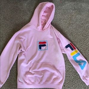 Urban Outfitters Pink Fila Hoodie